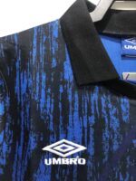 Camiseta retro Manchester United 1993-94 tercera equipación negra y azul — foto 9