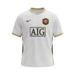 Camiseta retro Manchester United 2006/07 segunda equipación — vista frontal en maniquí