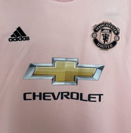 Camiseta retro Manchester United 2018/19 tercera equipación rosa — foto 2