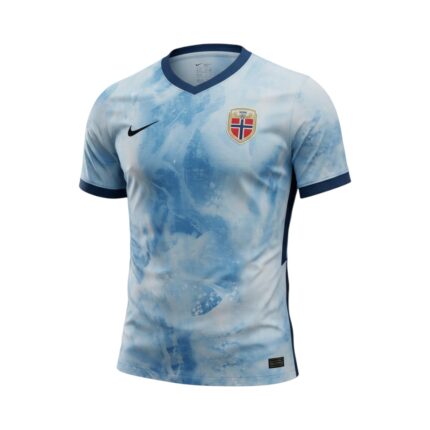 Camiseta retro Noruega 2020/2021 segunda equipación — vista frontal en maniquí