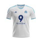 Camiseta retro Olympique de Marsella 2002/03 primera equipación — vista frontal en maniquí