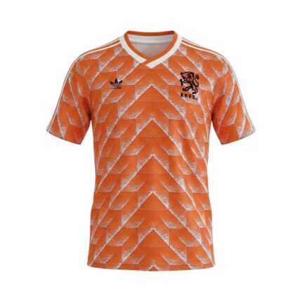 Camiseta retro Países Bajos 1988 primera equipación — vista frontal en maniquí