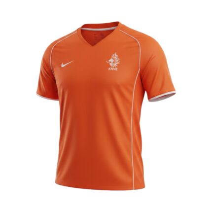 Camiseta retro Países Bajos 2004 primera equipación — vista frontal en maniquí