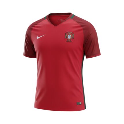 Camiseta retro Portugal 2016 primera equipación — vista frontal en maniquí