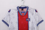 Camiseta retro PSG 1994/95 segunda equipación blanca y roja — foto 6