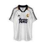 Camiseta retro Real Madrid 1998/00 Primera Equipación — vista frontal en maniquí