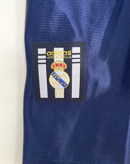 Camiseta retro Real Madrid 1998/99 segunda equipación azul marino — foto 2