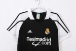 Camiseta retro Real Madrid 2001/02 segunda equipación negra y blanca — foto 11