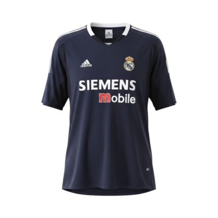 Camiseta retro Real Madrid 2004/05 segunda equipación — vista frontal en maniquí
