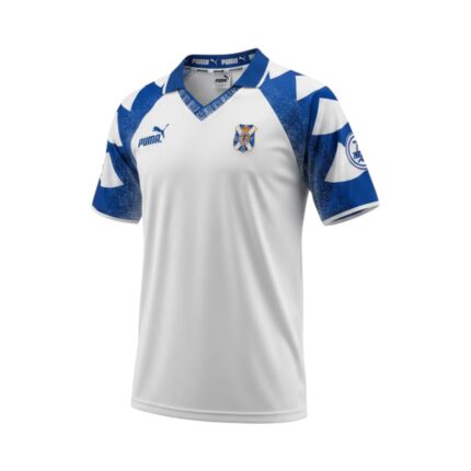 Camiseta retro CD Tenerife primera equipación 1997/98 — vista frontal en maniquí