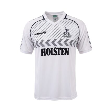 Camiseta retro Tottenham 1986 Primera Equipación — vista frontal en maniquí