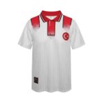 Camiseta retro Turquía 1996 segunda equipación — vista frontal en maniquí