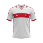 Camiseta retro de la selección de Turquía, segunda equipación de la temporada 2002. — vista frontal en maniquí