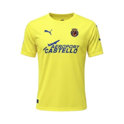 Camiseta retro del Villarreal CF de la temporada 2020-2021, primera equipación. — vista frontal en maniquí