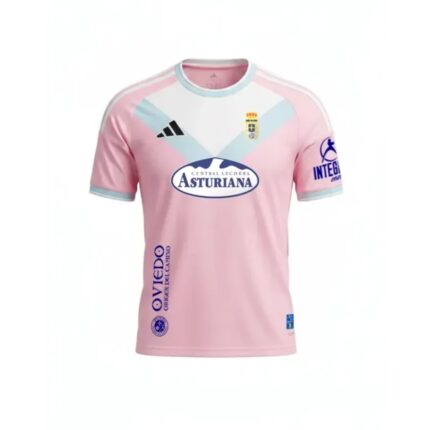 Camiseta visitante del Real Oviedo para la temporada 26/27. Segunda equipación oficial de fútbol para adulto.