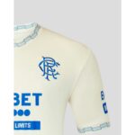 Camiseta visitante del Rangers FC para la temporada 26/27. Segunda equipación oficial de adulto para los partidos fuera de casa.