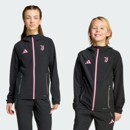 Chándal de fútbol oficial para niño del Juventus, temporada 26/27. Conjunto de chaqueta y pantalón de entrenamiento para junior.