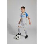 Camiseta de la 2ª equipación del Villarreal CF para niños de la temporada 2026-27, vista frontal.