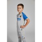 Camiseta de la 2ª equipación del Villarreal CF para niños de la temporada 2026-27, vista frontal.