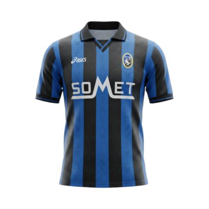 Camiseta retro Atalanta 1996/97 primera equipación — vista frontal en maniquí