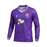 Camiseta retro Fiorentina 1992/93 primera equipación manga larga — vista frontal en maniquí