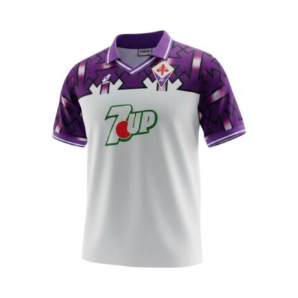Camiseta retro Fiorentina 1992/1993 Segunda Equipación — vista frontal en maniquí