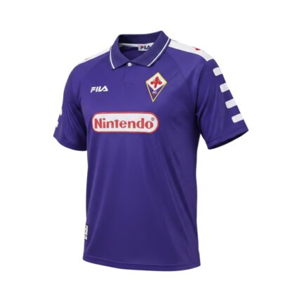Camiseta retro Fiorentina 1998/99 primera equipación — vista frontal en maniquí