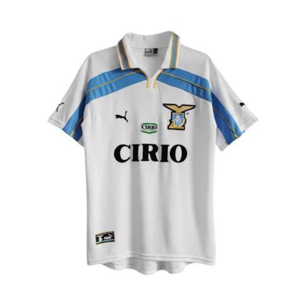 Camiseta retro Lazio 1998/00 tercera equipación — vista frontal en maniquí
