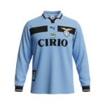 Camiseta retro Lazio 1998/99 primera equipación manga larga — vista frontal en maniquí