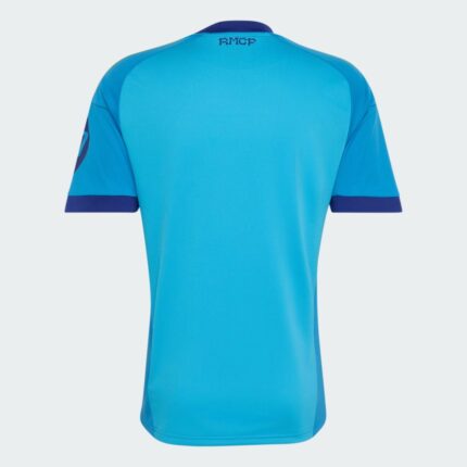 Elástica de guardameta del Real Madrid para la temporada 26/27. Diseño oficial de la equipación de portero visitante.