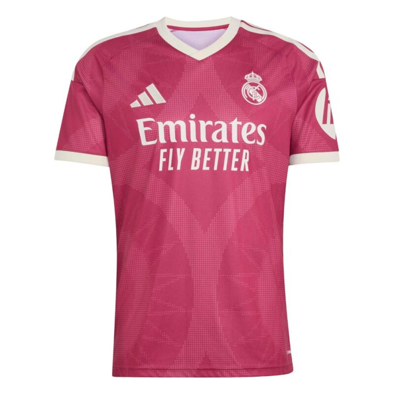 Tercera equipación del Re. Madrid para 2027. Camiseta de fútbol alternativa para adulto, diseño oficial de la temporada.