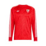 Camiseta de entrenamiento del Sevilla FC de manga larga para la temporada 26/27. Ropa oficial de entrenamiento para adulto.