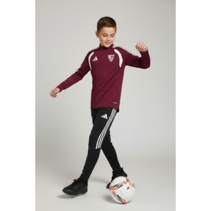 Camiseta oficial de entrenamiento manga larga del Sevilla FC para niños, temporada 2026/2027. Ideal para los jóvenes sevillistas.