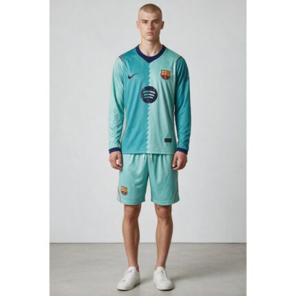 Camiseta de fútbol alternativa del FC Barcelona 2026/2027 de manga larga para adulto. Tercera equipación oficial del Barça.