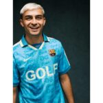 Camiseta de fútbol del FC Barcelona en colaboración con Golf Wang. Equipación edición especial para adulto.