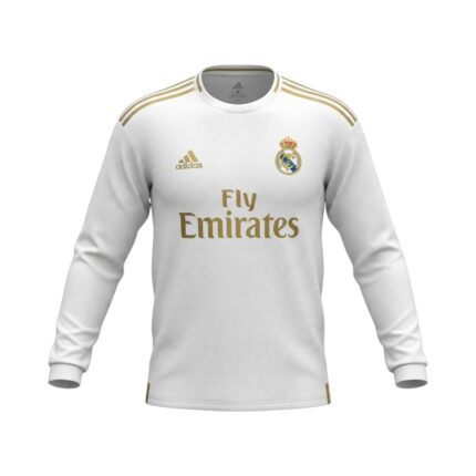 Camiseta retro Real Madrid 2019/20 primera equipación manga larga — vista frontal en maniquí
