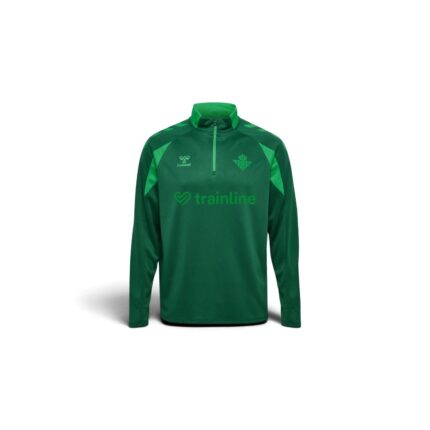 Sudadera de entrenamiento del Real Betis Balompié para adulto, temporada 26/27, en color verde oficial del club.